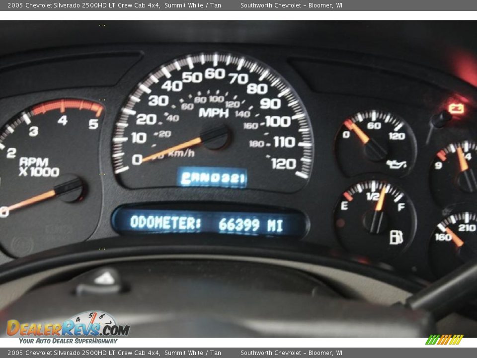 2005 Chevrolet Silverado 2500HD LT Crew Cab 4x4 Summit White / Tan Photo #12
