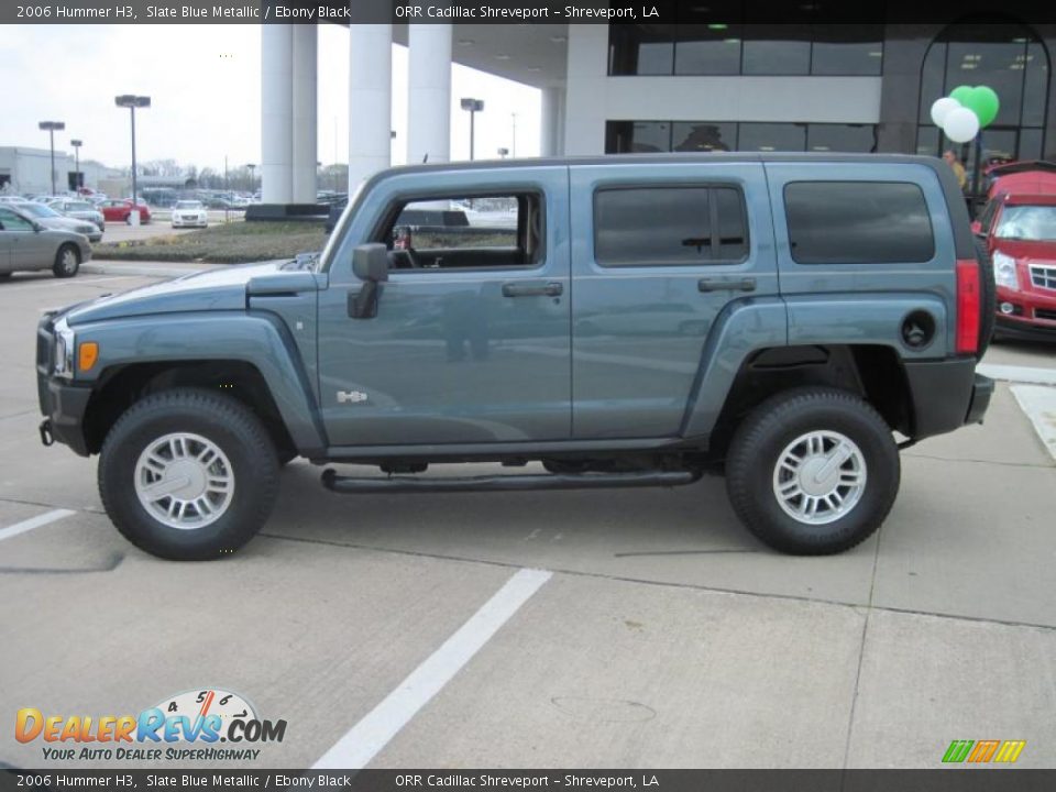 2006 Hummer H3 Slate Blue Metallic / Ebony Black Photo #3