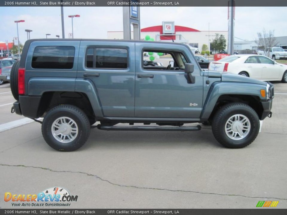 2006 Hummer H3 Slate Blue Metallic / Ebony Black Photo #4