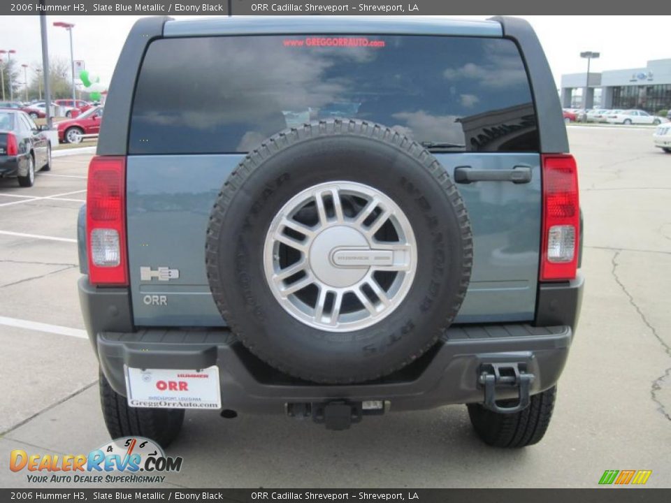 2006 Hummer H3 Slate Blue Metallic / Ebony Black Photo #6