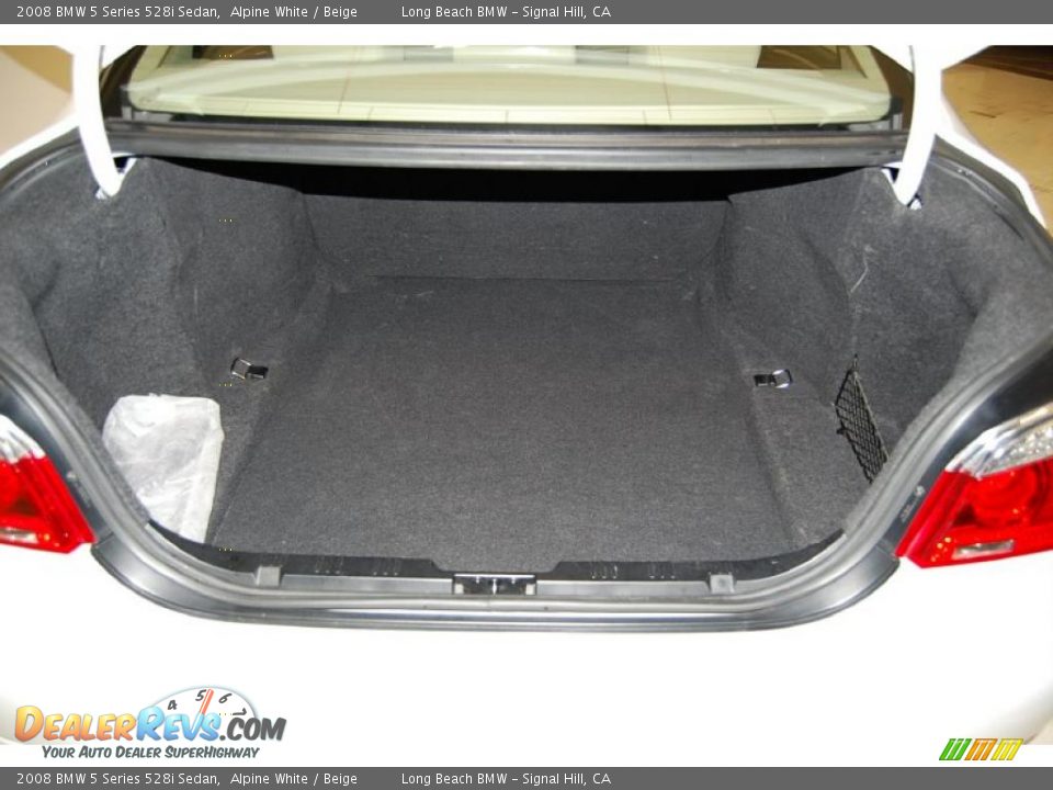 2008 BMW 5 Series 528i Sedan Alpine White / Beige Photo #8