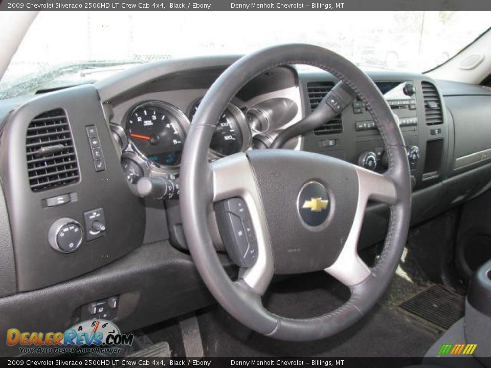 2009 Chevrolet Silverado 2500HD LT Crew Cab 4x4 Black / Ebony Photo #13