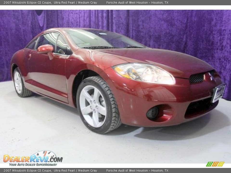 2007 Mitsubishi Eclipse GS Coupe Ultra Red Pearl / Medium Gray Photo #1