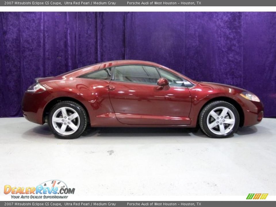 2007 Mitsubishi Eclipse GS Coupe Ultra Red Pearl / Medium Gray Photo #2