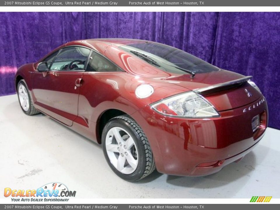 2007 Mitsubishi Eclipse GS Coupe Ultra Red Pearl / Medium Gray Photo #3