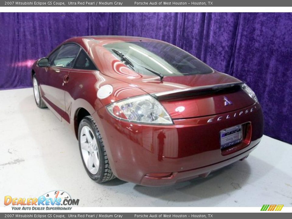 2007 Mitsubishi Eclipse GS Coupe Ultra Red Pearl / Medium Gray Photo #14