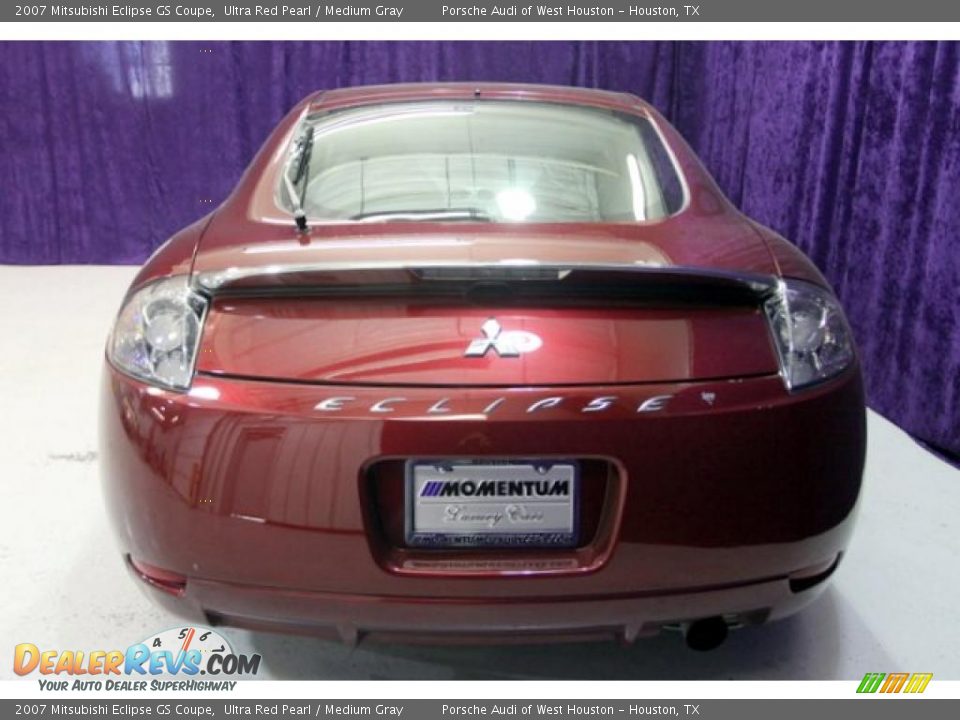 2007 Mitsubishi Eclipse GS Coupe Ultra Red Pearl / Medium Gray Photo #15