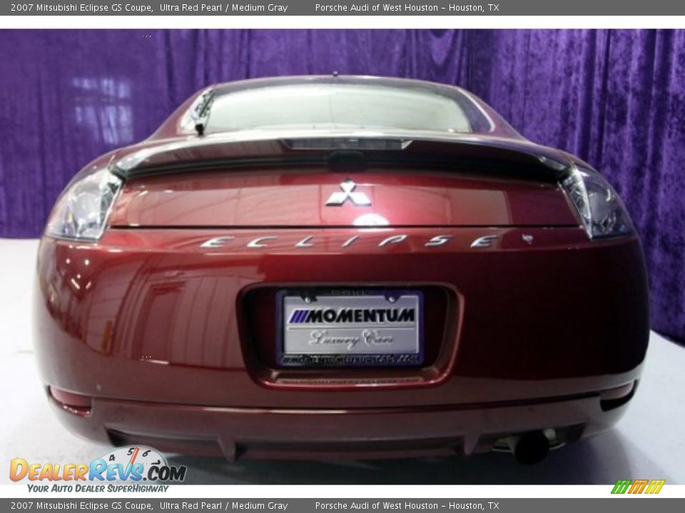 2007 Mitsubishi Eclipse GS Coupe Ultra Red Pearl / Medium Gray Photo #16