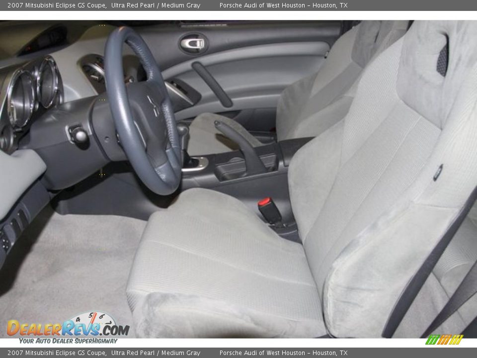 2007 Mitsubishi Eclipse GS Coupe Ultra Red Pearl / Medium Gray Photo #18