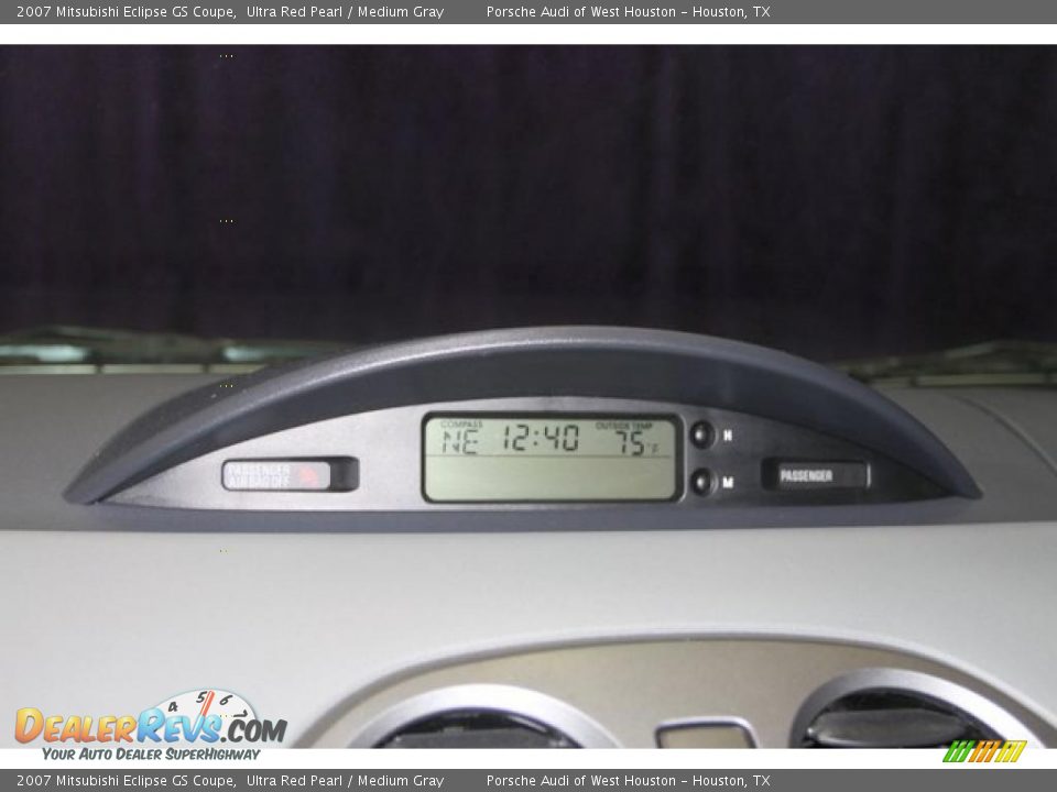 2007 Mitsubishi Eclipse GS Coupe Ultra Red Pearl / Medium Gray Photo #23