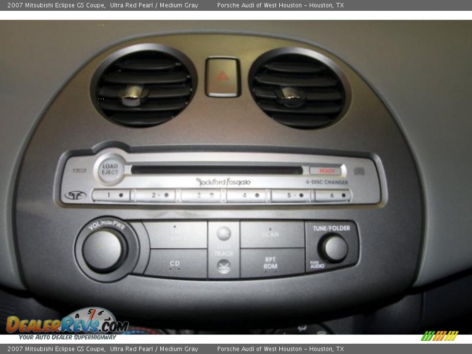 2007 Mitsubishi Eclipse GS Coupe Ultra Red Pearl / Medium Gray Photo #24