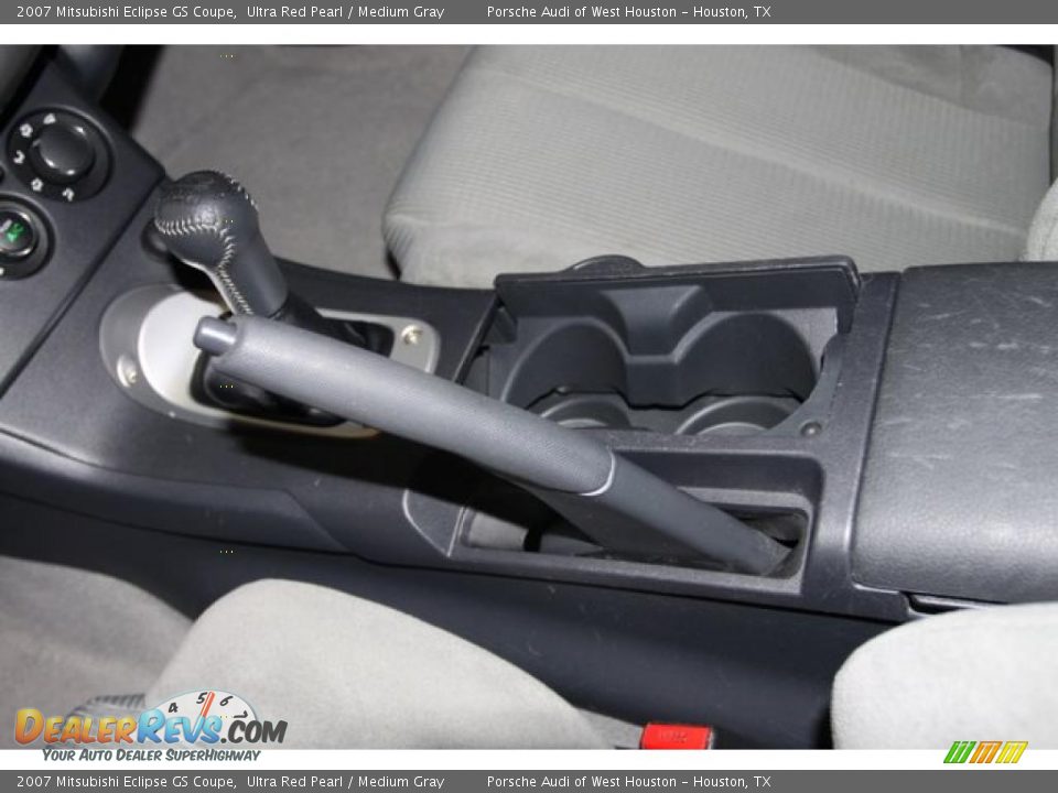 2007 Mitsubishi Eclipse GS Coupe Ultra Red Pearl / Medium Gray Photo #25