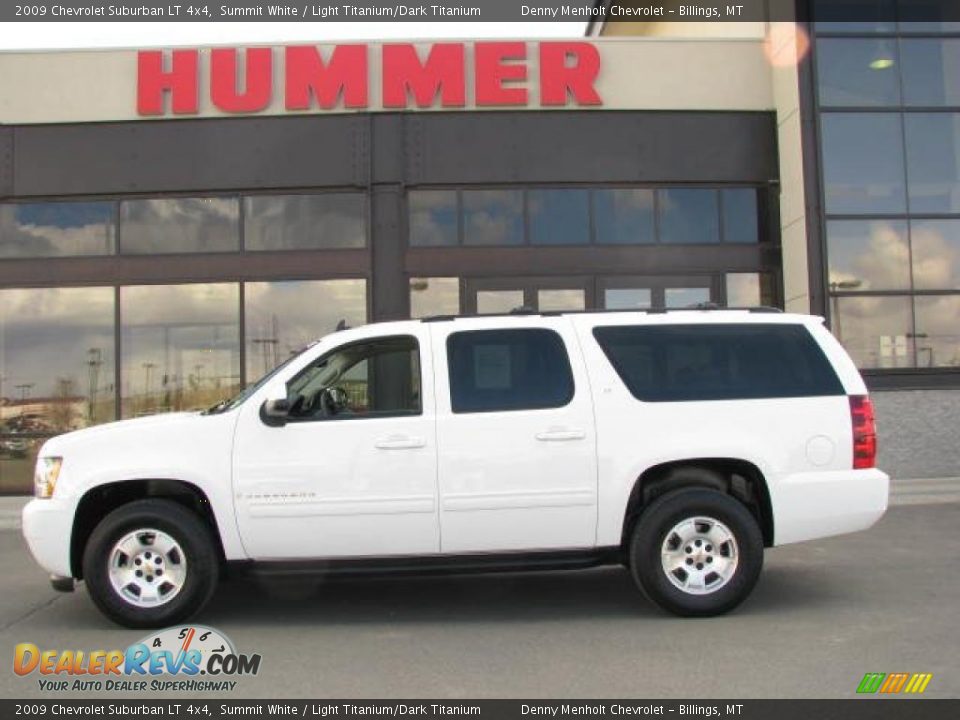 2009 Chevrolet Suburban LT 4x4 Summit White / Light Titanium/Dark Titanium Photo #1