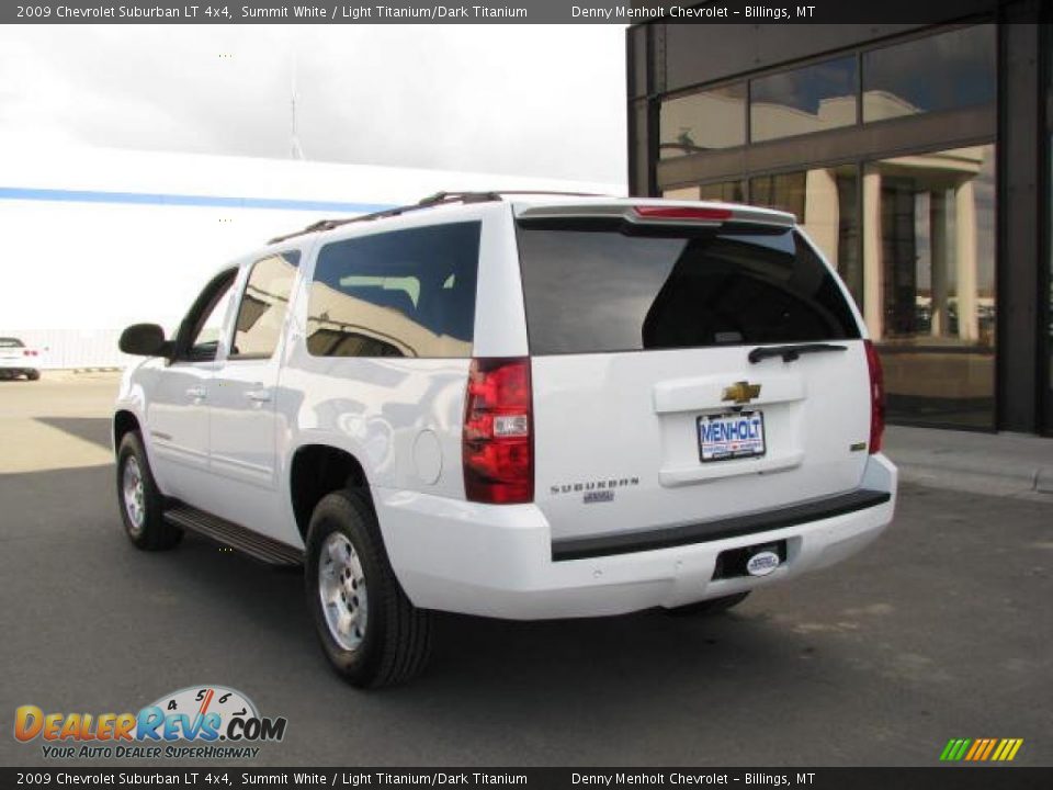 2009 Chevrolet Suburban LT 4x4 Summit White / Light Titanium/Dark Titanium Photo #3