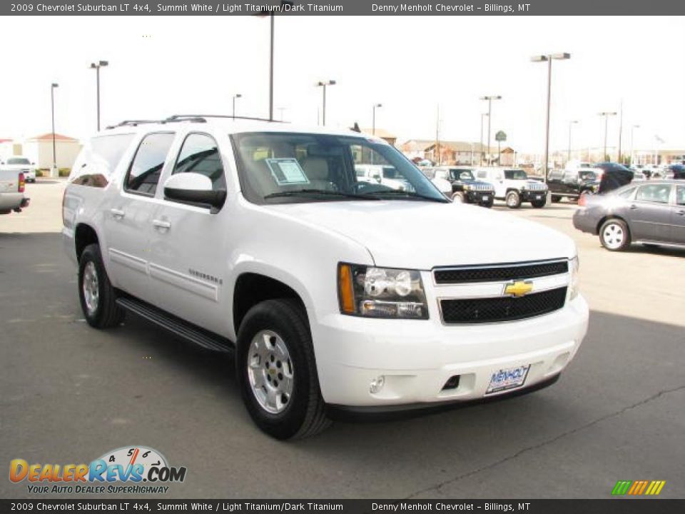 2009 Chevrolet Suburban LT 4x4 Summit White / Light Titanium/Dark Titanium Photo #10