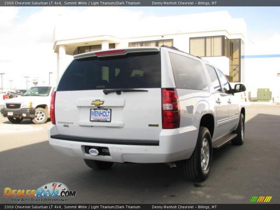 2009 Chevrolet Suburban LT 4x4 Summit White / Light Titanium/Dark Titanium Photo #12