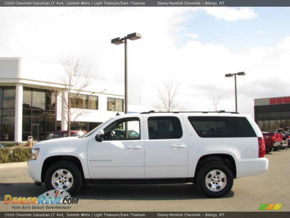 2009 Chevrolet Suburban LT 4x4 Summit White / Light Titanium/Dark Titanium Photo #1