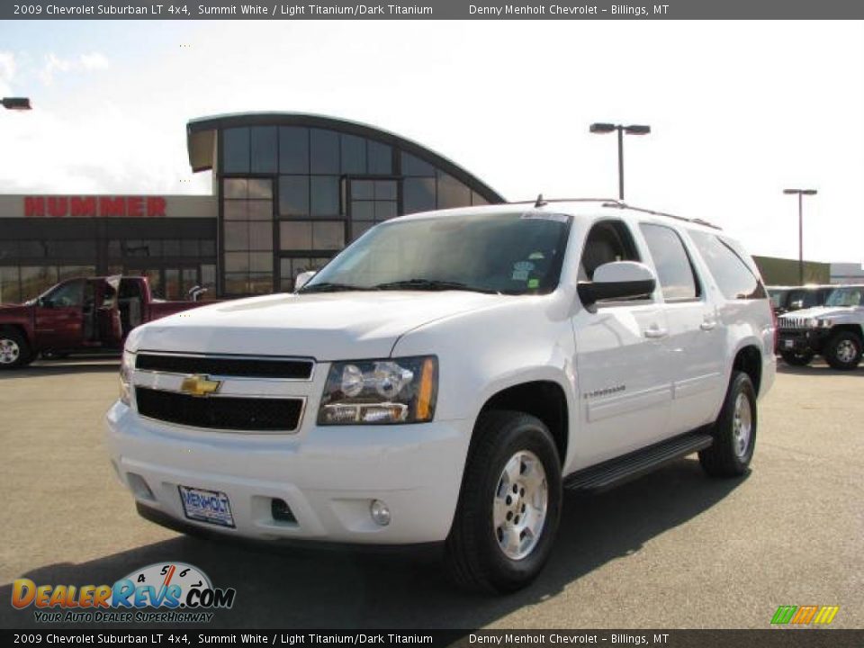 2009 Chevrolet Suburban LT 4x4 Summit White / Light Titanium/Dark Titanium Photo #2