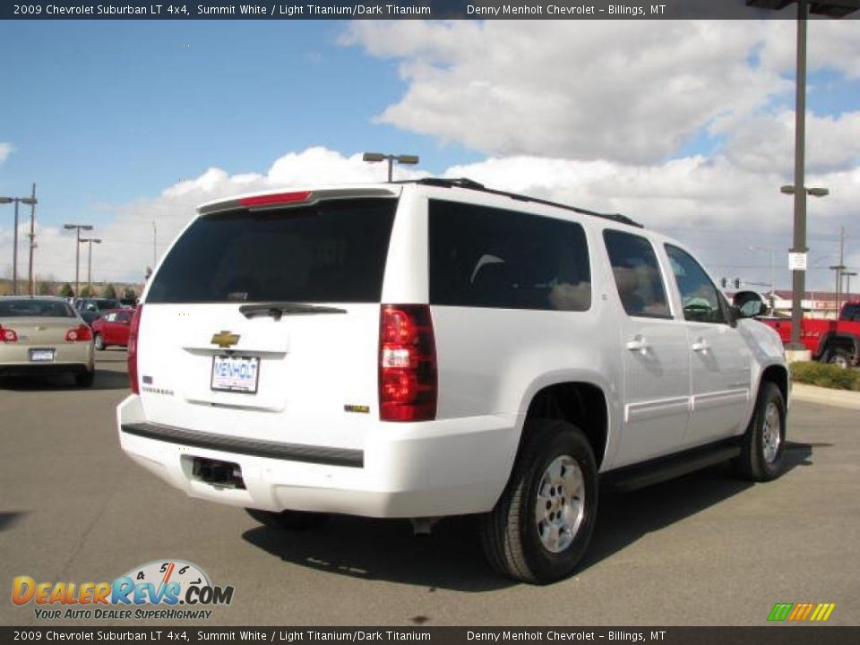 2009 Chevrolet Suburban LT 4x4 Summit White / Light Titanium/Dark Titanium Photo #3