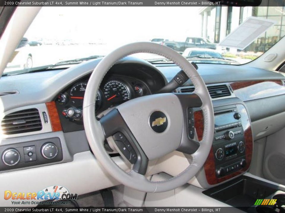 2009 Chevrolet Suburban LT 4x4 Summit White / Light Titanium/Dark Titanium Photo #5