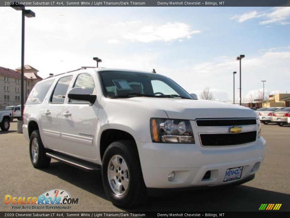 2009 Chevrolet Suburban LT 4x4 Summit White / Light Titanium/Dark Titanium Photo #11