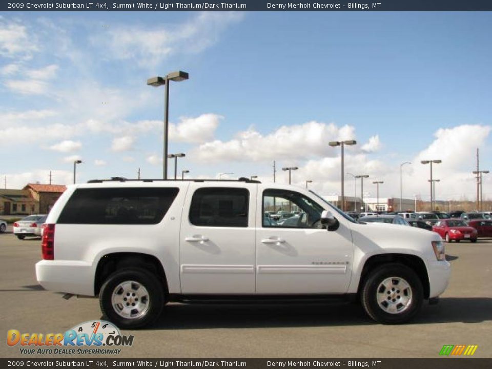 2009 Chevrolet Suburban LT 4x4 Summit White / Light Titanium/Dark Titanium Photo #12