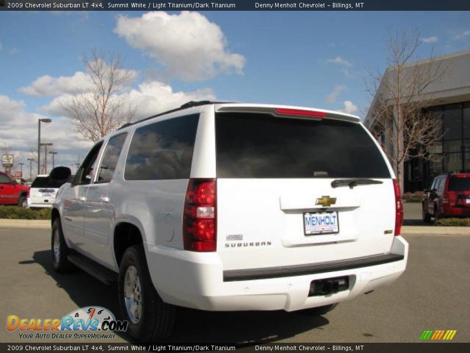 2009 Chevrolet Suburban LT 4x4 Summit White / Light Titanium/Dark Titanium Photo #13