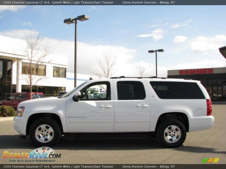 2009 Chevrolet Suburban LT 4x4 Summit White / Light Titanium/Dark Titanium Photo #1
