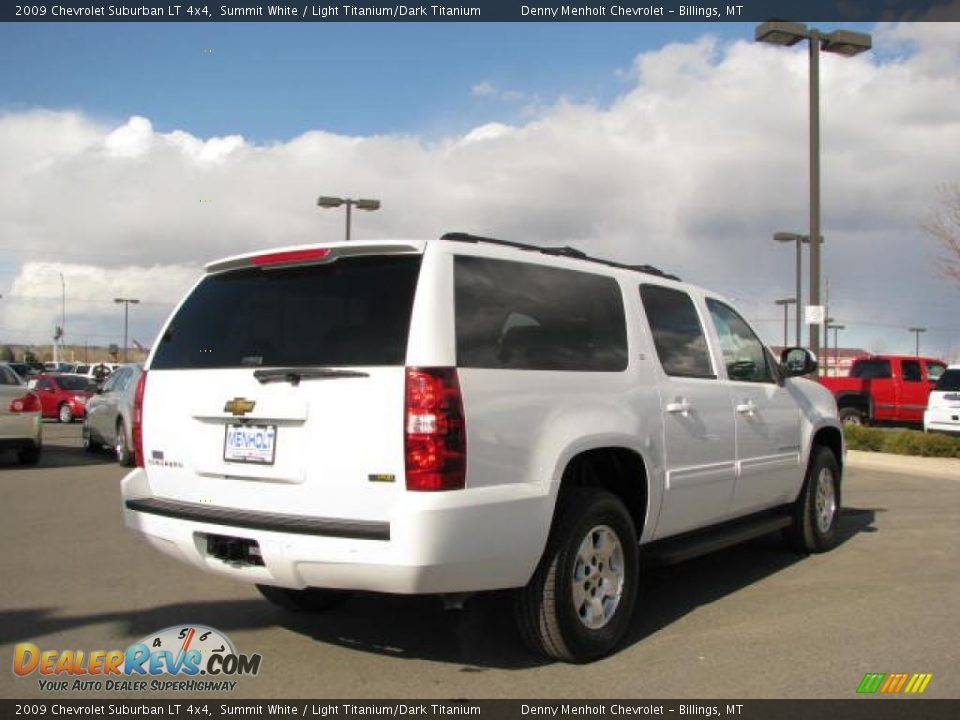 2009 Chevrolet Suburban LT 4x4 Summit White / Light Titanium/Dark Titanium Photo #3
