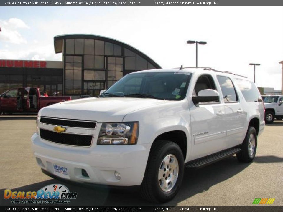 2009 Chevrolet Suburban LT 4x4 Summit White / Light Titanium/Dark Titanium Photo #10