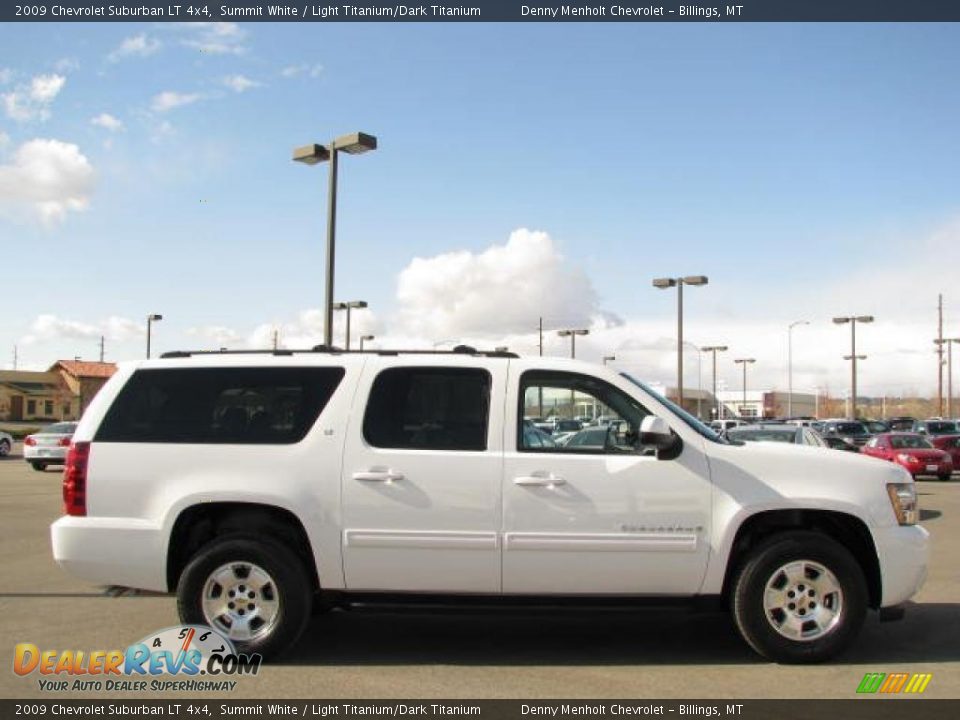 2009 Chevrolet Suburban LT 4x4 Summit White / Light Titanium/Dark Titanium Photo #11