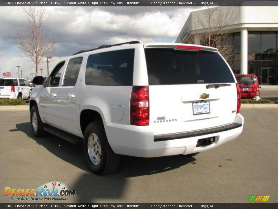2009 Chevrolet Suburban LT 4x4 Summit White / Light Titanium/Dark Titanium Photo #12