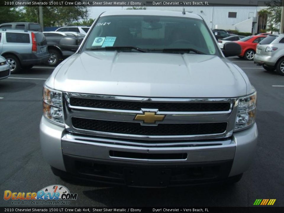 2010 Chevrolet Silverado 1500 LT Crew Cab 4x4 Sheer Silver Metallic / Ebony Photo #1