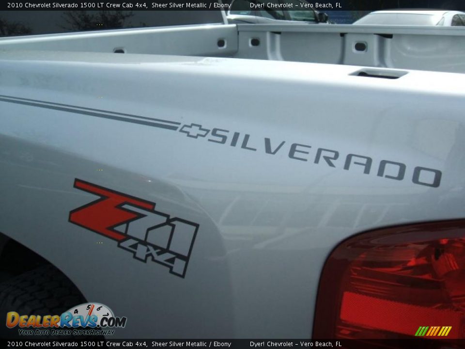 2010 Chevrolet Silverado 1500 LT Crew Cab 4x4 Sheer Silver Metallic / Ebony Photo #7