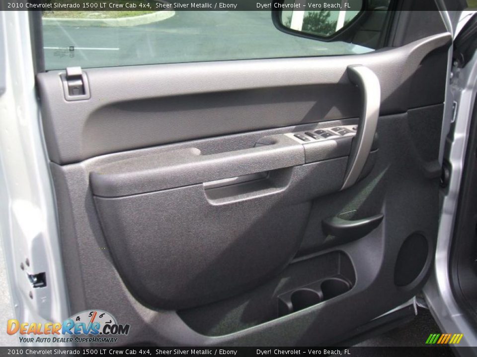 2010 Chevrolet Silverado 1500 LT Crew Cab 4x4 Sheer Silver Metallic / Ebony Photo #8