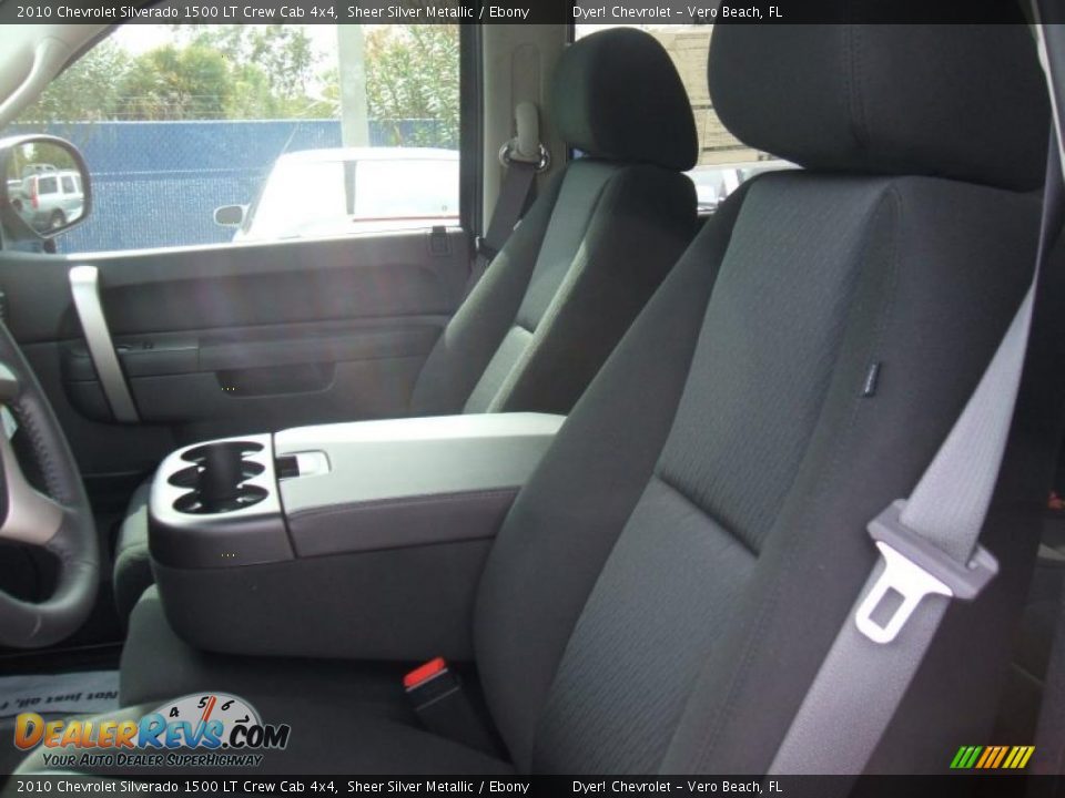 2010 Chevrolet Silverado 1500 LT Crew Cab 4x4 Sheer Silver Metallic / Ebony Photo #9