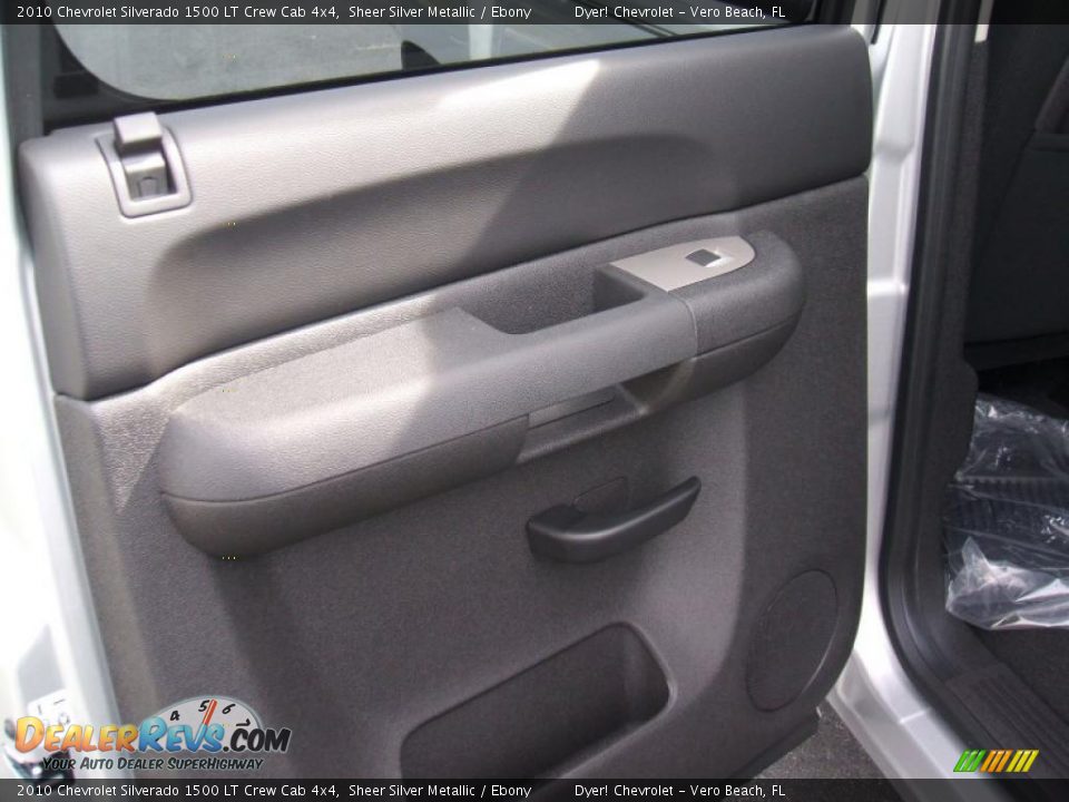 2010 Chevrolet Silverado 1500 LT Crew Cab 4x4 Sheer Silver Metallic / Ebony Photo #10