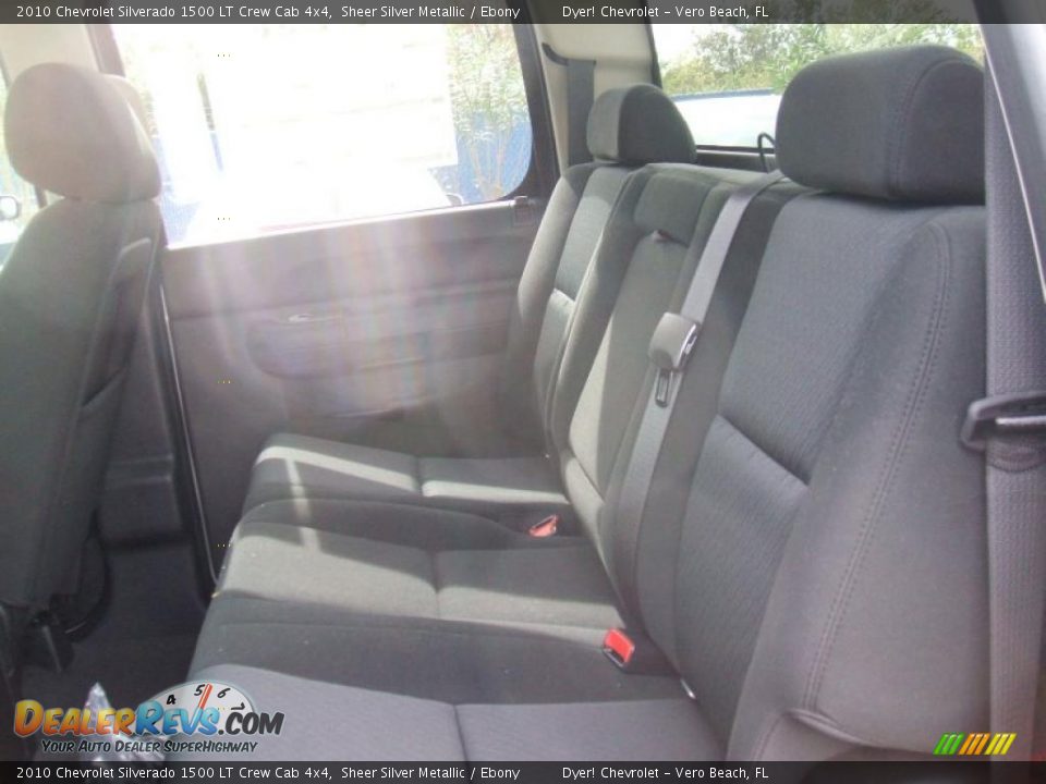 2010 Chevrolet Silverado 1500 LT Crew Cab 4x4 Sheer Silver Metallic / Ebony Photo #11