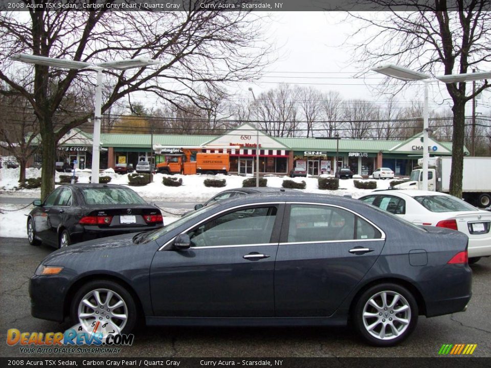 2008 Acura TSX Sedan Carbon Gray Pearl / Quartz Gray Photo #1