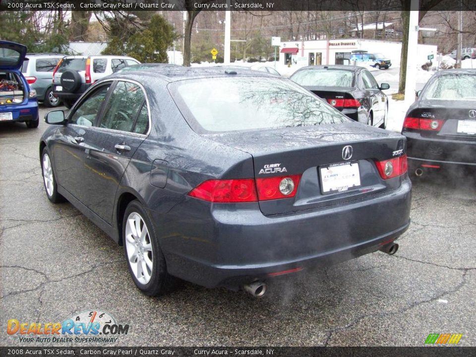 2008 Acura TSX Sedan Carbon Gray Pearl / Quartz Gray Photo #7