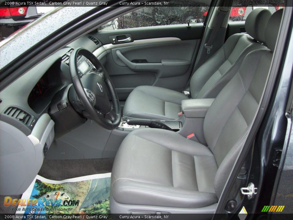 2008 Acura TSX Sedan Carbon Gray Pearl / Quartz Gray Photo #8