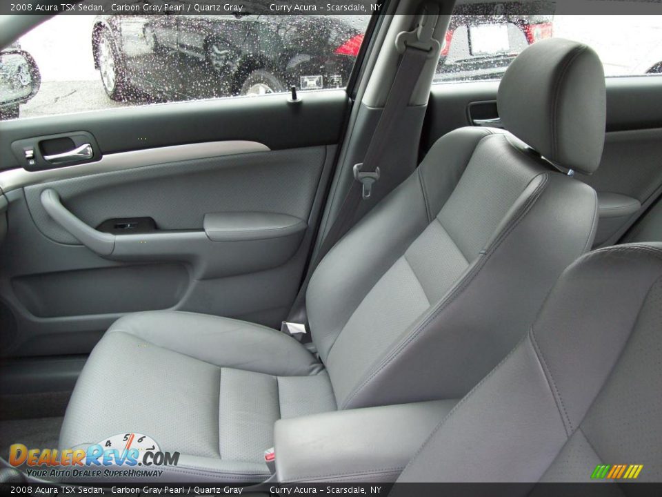 2008 Acura TSX Sedan Carbon Gray Pearl / Quartz Gray Photo #9