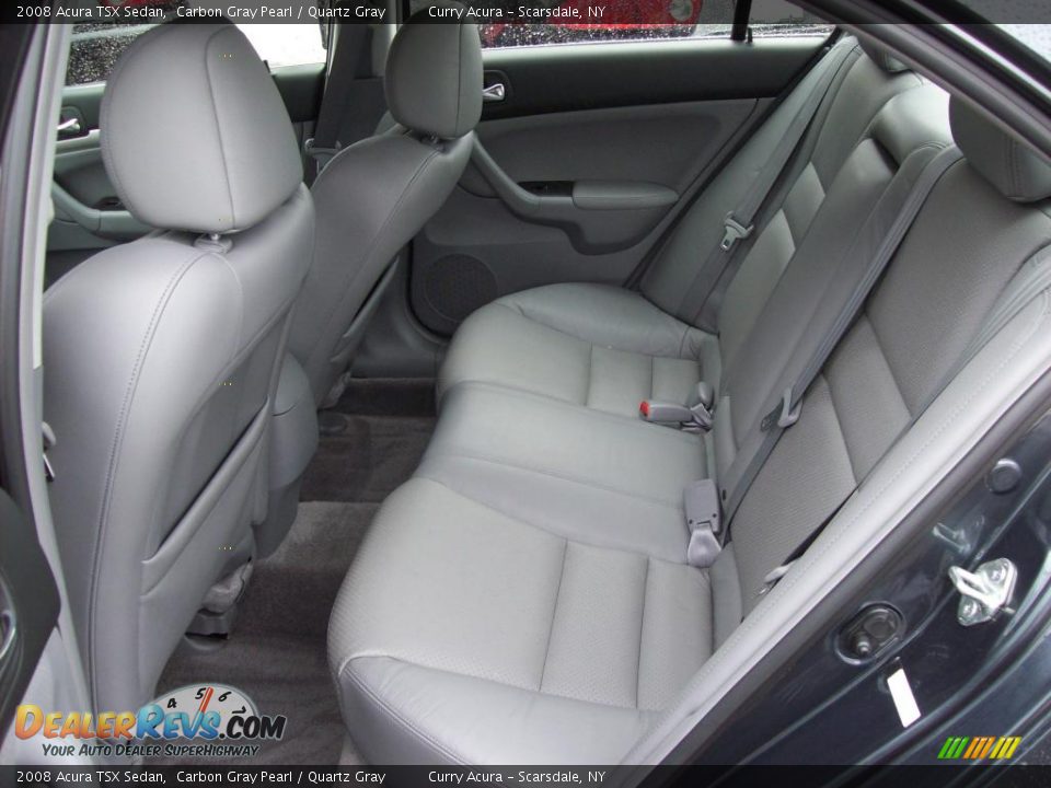 2008 Acura TSX Sedan Carbon Gray Pearl / Quartz Gray Photo #10
