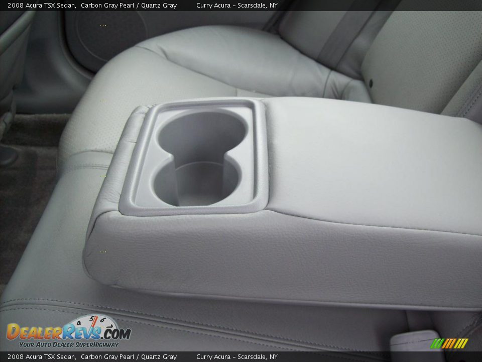 2008 Acura TSX Sedan Carbon Gray Pearl / Quartz Gray Photo #11