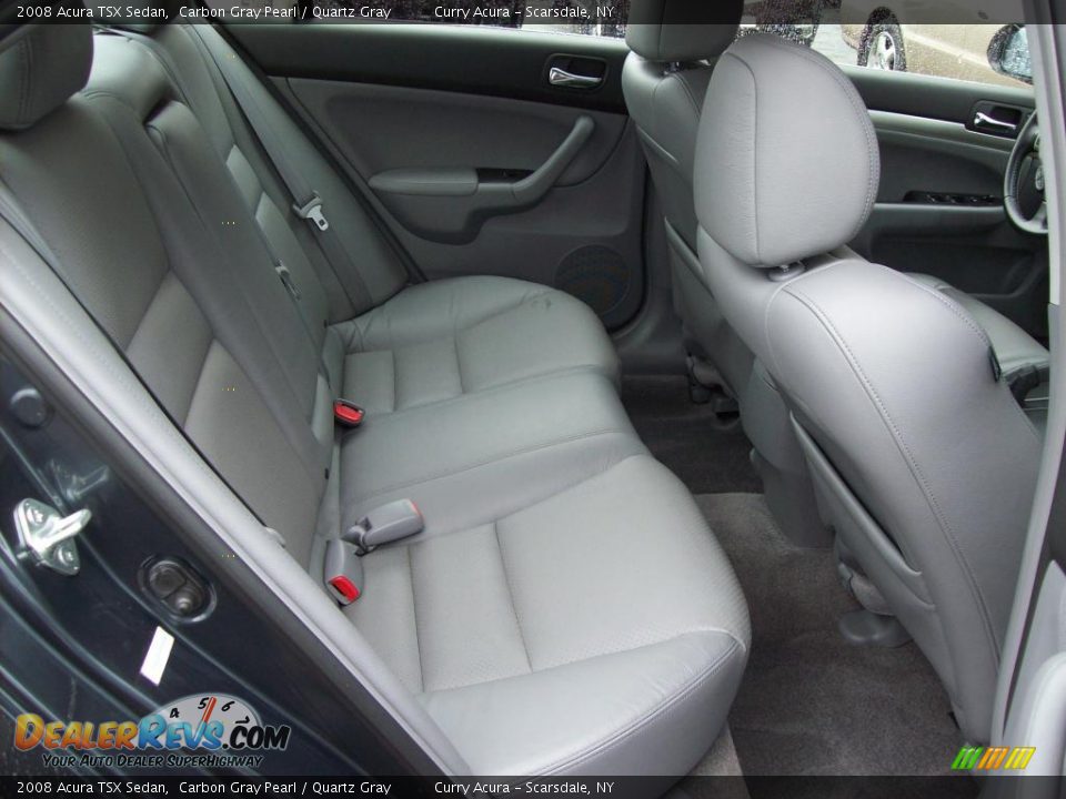 2008 Acura TSX Sedan Carbon Gray Pearl / Quartz Gray Photo #12