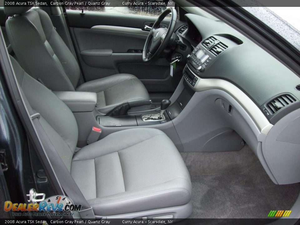 2008 Acura TSX Sedan Carbon Gray Pearl / Quartz Gray Photo #13