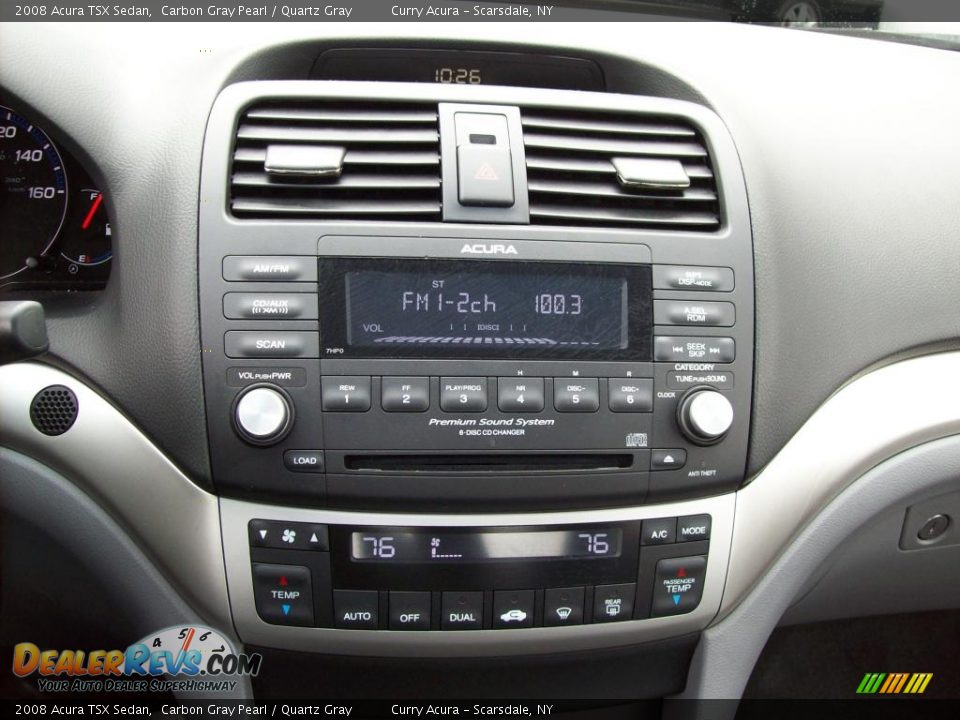 2008 Acura TSX Sedan Carbon Gray Pearl / Quartz Gray Photo #18