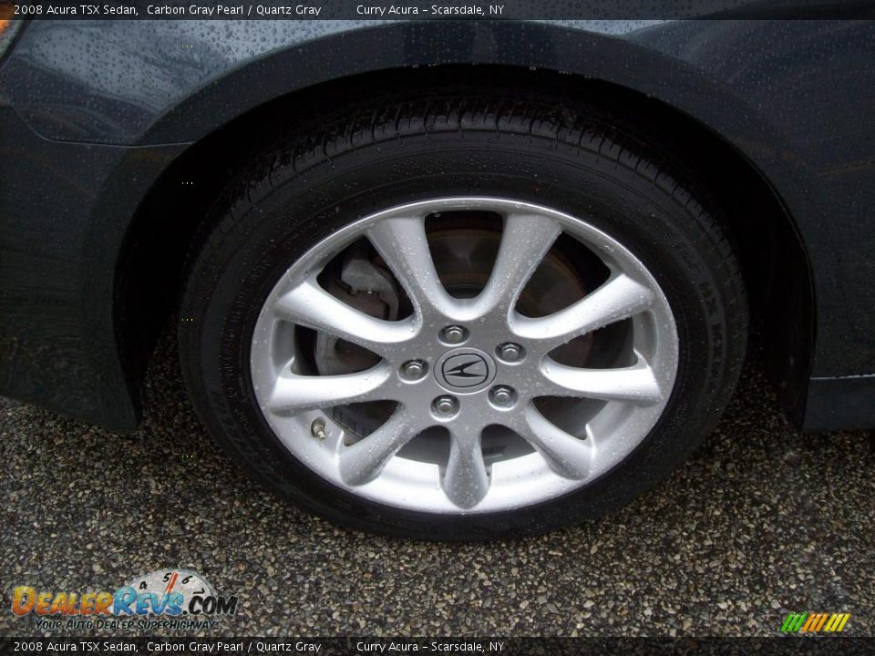2008 Acura TSX Sedan Carbon Gray Pearl / Quartz Gray Photo #19
