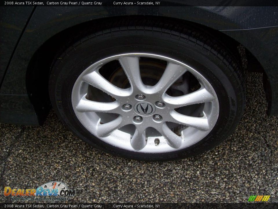 2008 Acura TSX Sedan Carbon Gray Pearl / Quartz Gray Photo #20