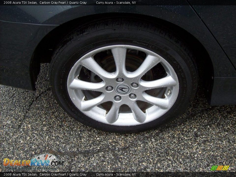 2008 Acura TSX Sedan Carbon Gray Pearl / Quartz Gray Photo #21
